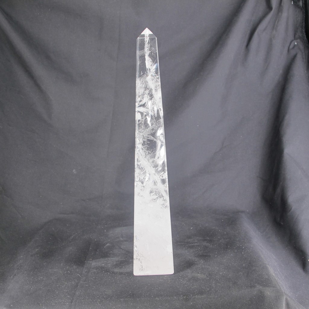 Grande Pointe Obélisque en Cristal de Roche - Objets en pierres