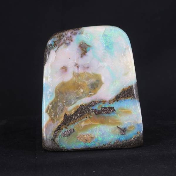 Opale Boulder Polie D'Australie 3,1 Cm 4,61 G - FMG Collection, Pierre Brute, Neuve Sans Emballage