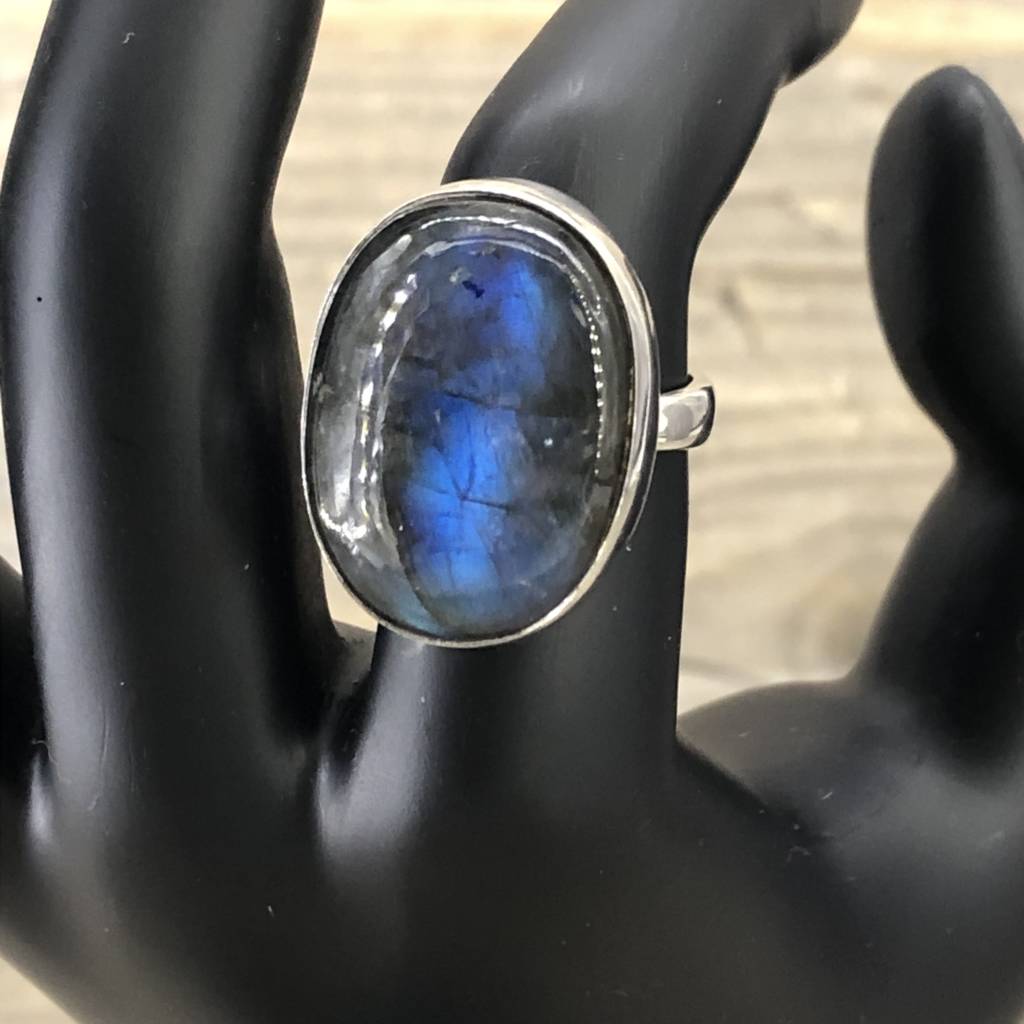 Trésors de nuit - bague labradorite
