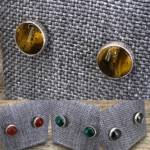 Boucles d'Oreilles serti clos 9mm