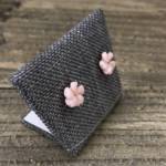 Boucles d'Oreilles en Nacre Rose