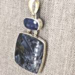 Pendentif Piétersite et Cyanite