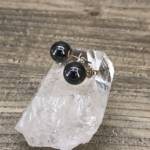 Boucles d'oreilles Hématite