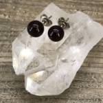 Boucles d'oreilles Grenat