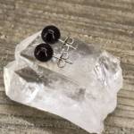 Boucles d'oreilles Grenat