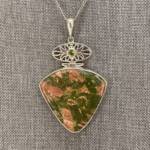 Pendentif Epidote