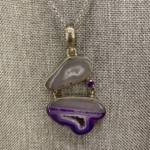 Pendentif Agate et Améthyste