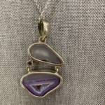 Pendentif Agate et Améthyste