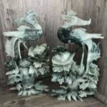Paire Statuettes en Jade