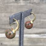 Boucles d'oreilles Epidote