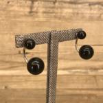 Double Boucles d'Oreilles Onyx