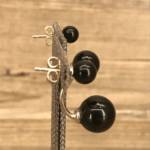 Double Boucles d'Oreilles Onyx