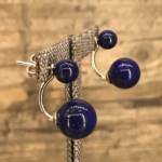 Double Boucles d'Oreilles Lapis Lazuli