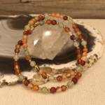 Bracelet en Cornaline, Jade et Agate