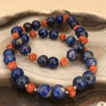 Bracelet en Lapis Lazuli et Corail