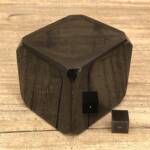 Cube en Obsidienne Noire
