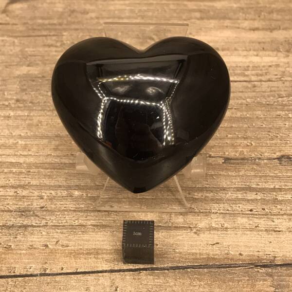 Cœur en Obsidienne Noire