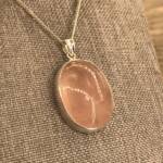 Pendentif Quartz Rose