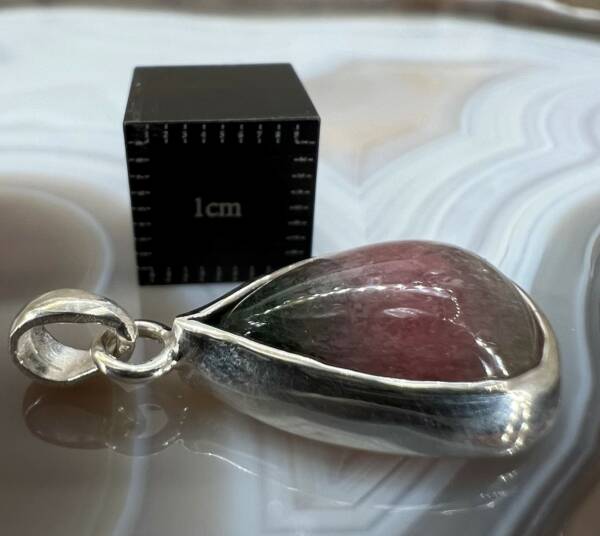 Pendentif en Tourmaline Melon d'Eau