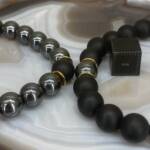 Bracelets "Toi & Moi" En Hématite et Agate Noire