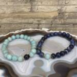 Bracelets "Toi & Moi" En Amazonite et Sodalite