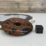 Donut en Obsidienne Acajou