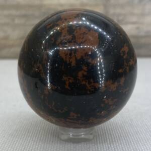 Sphère en Obsidienne Acajou