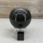 Sphère en Obsidienne Argentée