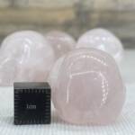 Crâne en Quartz Rose