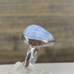 Bague en Calcédoine Bleue