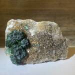 Malachite sur Quartz