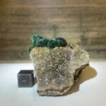 Malachite sur Quartz