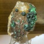 Malachite sur Quartz