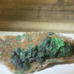 Malachite sur Quartz