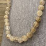 Collier en Quartz Rutile