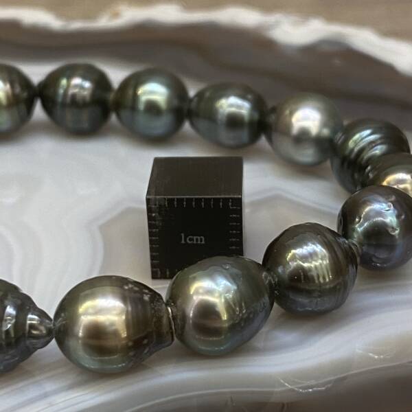 Bracelet en Perles Noire de Culture d'Eau douce