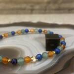 Bracelet en Cornaline, Aventurine et Lapis Lazuli