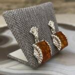 Boucles d'oreilles en Ambre Baltique