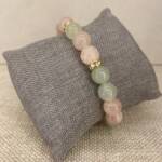 Bracelet Jade, Quartz Rose