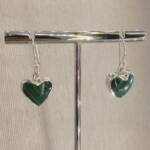 Boucles oreilles Malachite