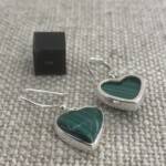 Boucles oreilles Malachite