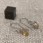 Boucles oreilles Citrine