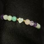 Bracelet Amethyste, Quartz Rose, Aventurine, Jade