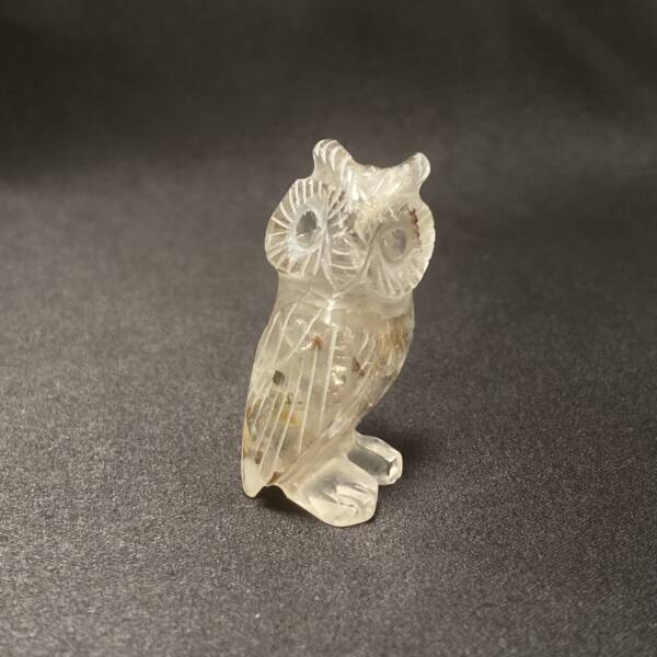 Hibou en Quartz, Pyrite