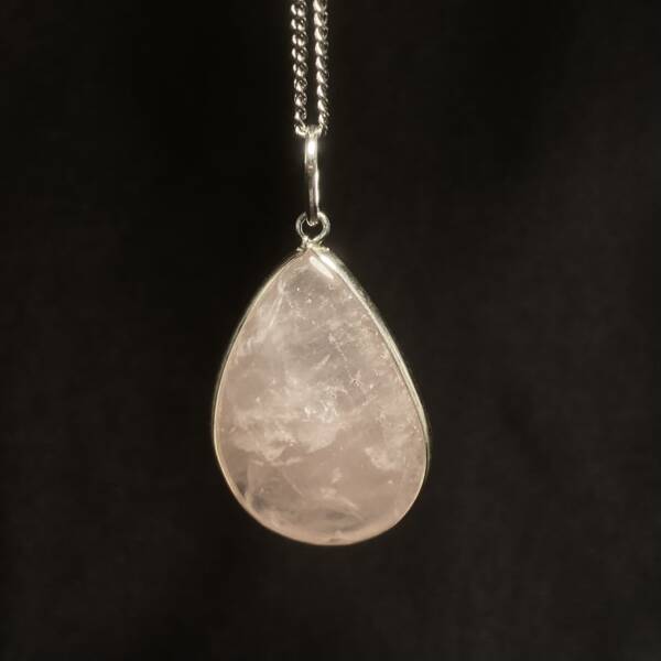 Pendentif Quartz Rose