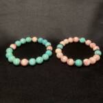 Duo Bracelet Amazonite et Rhodocrosite