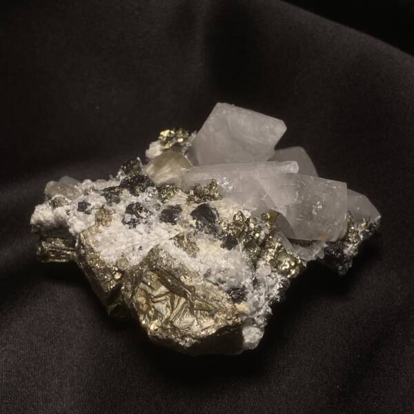 Pyrite, Calcite, Quartz