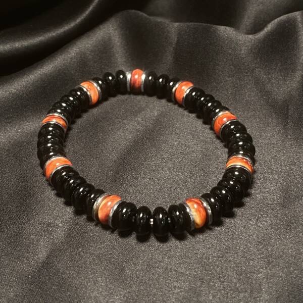 Bracelet Onyx et Coquillage