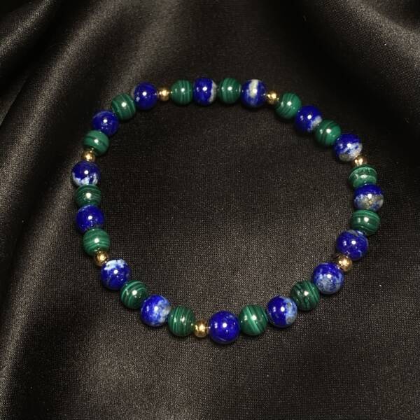 Bracelet Lapis et Malachite