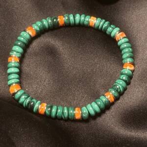 Bracelet Malachite et Coquillage